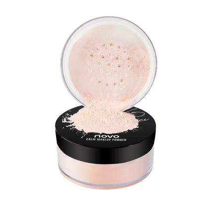 NOVO371 mineral skin-friendly makeup setting powder control. Oil-proof and sweat-proof brightens skin tone matte loose powder honey powder makeup wholesale 