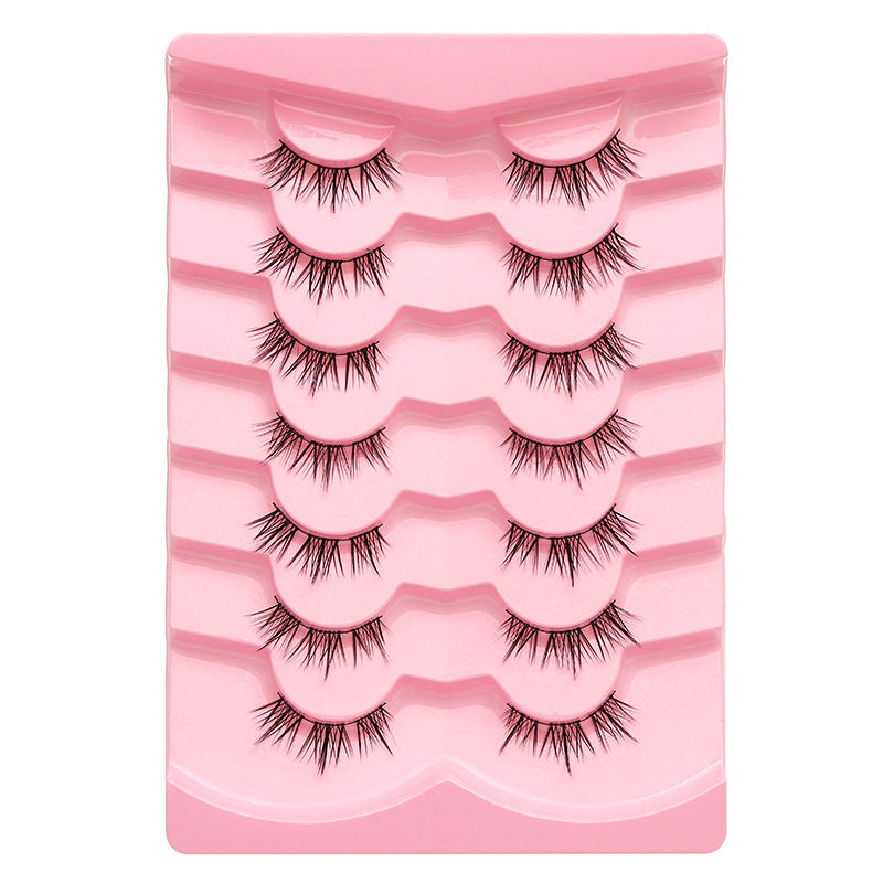 DINGSEN false eyelashes manufacturer cross-border supply segmented self-grafted eyelashes thin stem eyelashes 5 pairs