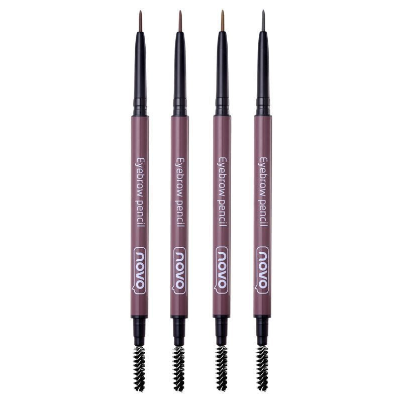 NOVO5286 simple and flexible micro-carving eyebrow pencil, easy to apply, not easy to fade, sweat-proof, long-lasting natural eyebrow pencil manufacturer