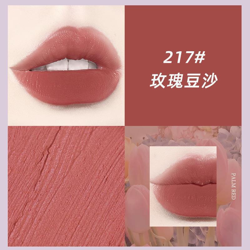 NOVO cute mist lip glaze matte matte waterproof non-fading non-stick cup និស្សិតស្រី តម្លៃសមរម្យ គុណភាពខ្ពស់ ស្បែកស 