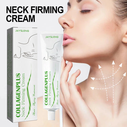 Jaysuing Neck Firming Cream reduces neck wrinkles, whitens and smoothes skin, swan neck moisturizing and firming neck cream 