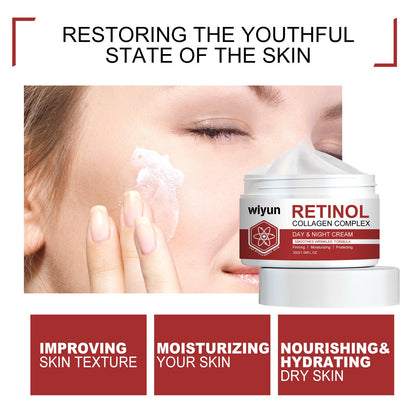 Wiyun Retinol Lightening Fine Lines Cream ផ្តល់សំណើម ធ្វើអោយស្បែកស ផ្តល់សំណើម បន្តឹងស្បែក ផ្តល់សំណើម ផ្តល់សំណើមជ្រៅ 