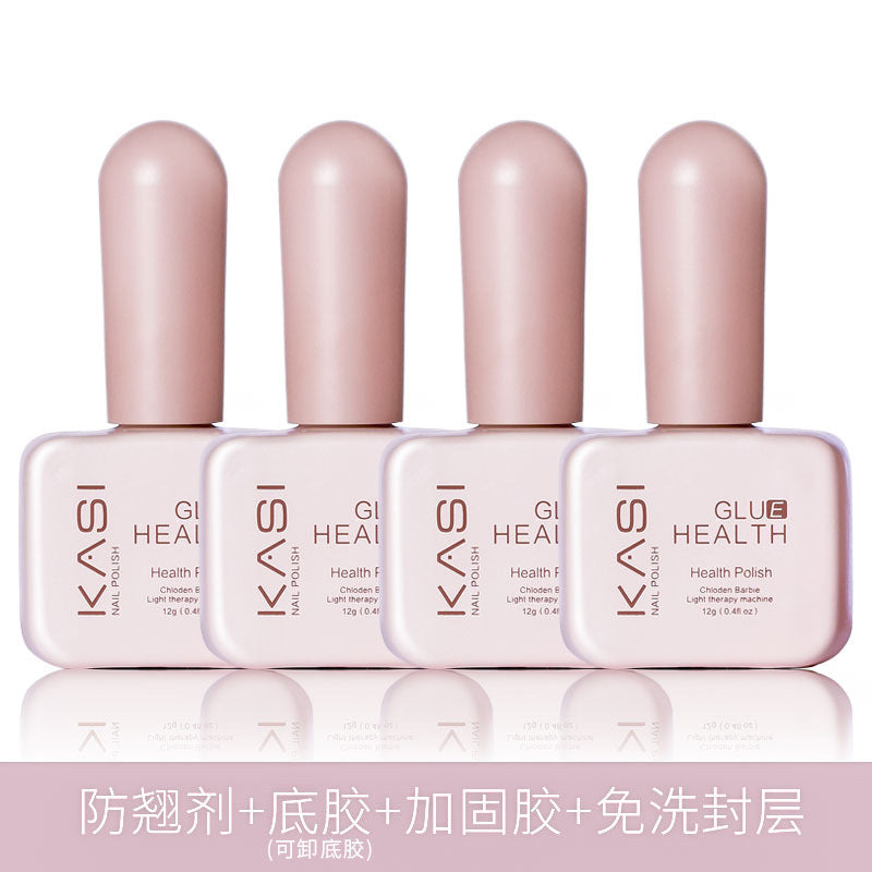 KaSi ice transparent nude nail polish 2024 new summer popular jade jelly transparent pink nail art