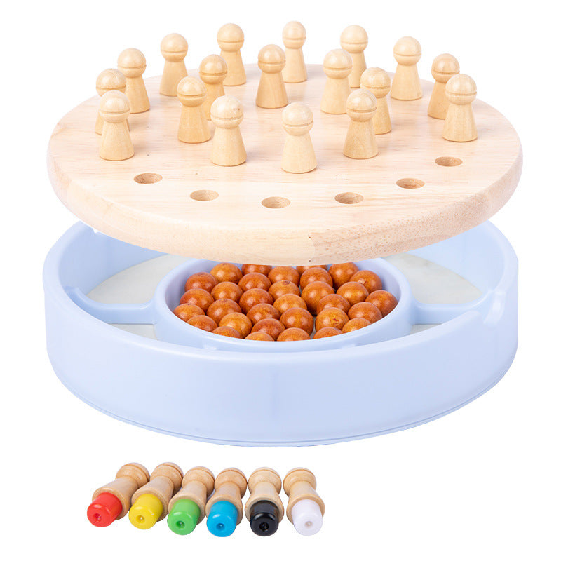 Wooden table game chess memory chess wholesale children's educational toys logical thinking parent-child interaction focus training 