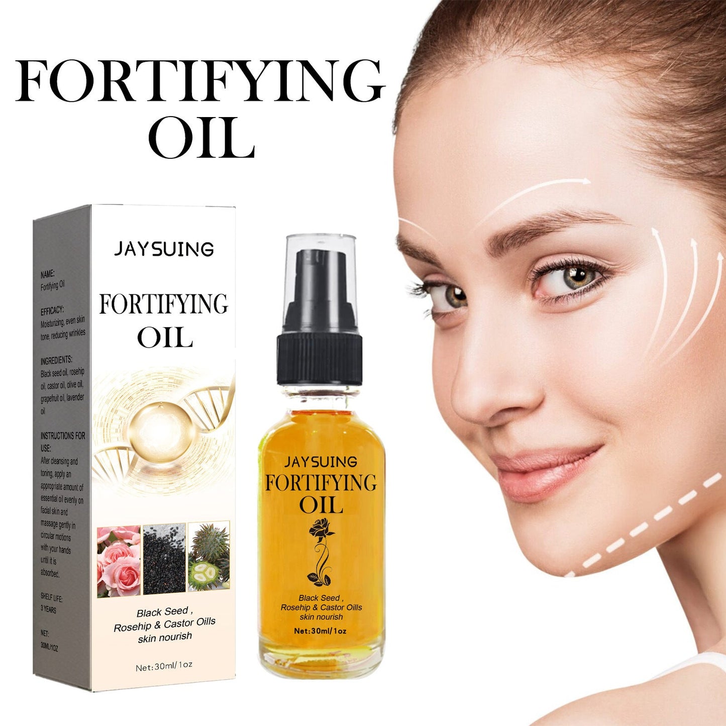 Jaysuing facial moisturizing essential oil facial hydrating, nourishing, firming, wrinkle-reducing, moisturizing essential oil 