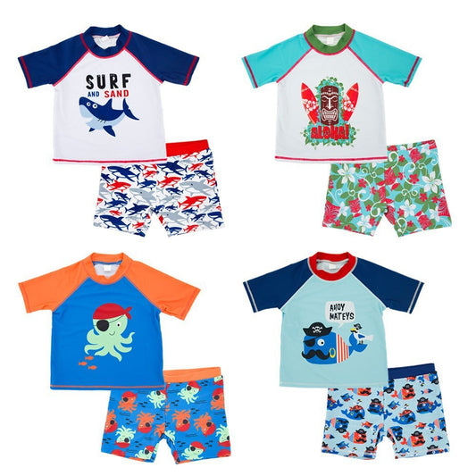 Manufacturer baby split five-point swimming trunks children's swimsuit cartoon big boy cute hot spring swimsuit cross-border