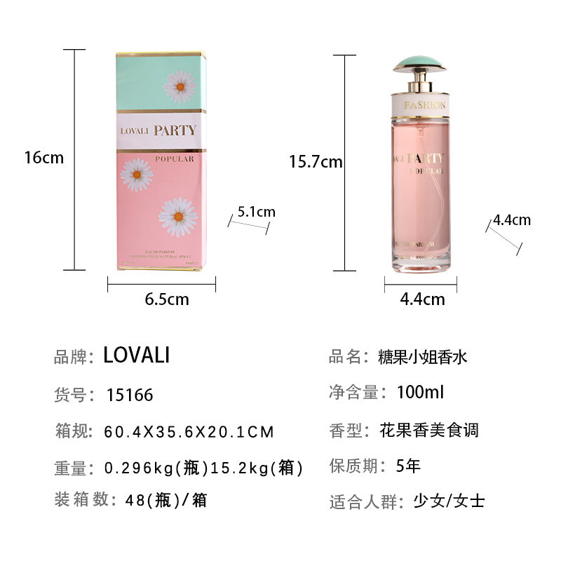 LOVALI foreign trade brand candy women's perfume cross-border Vietnam perfume factory 100ml