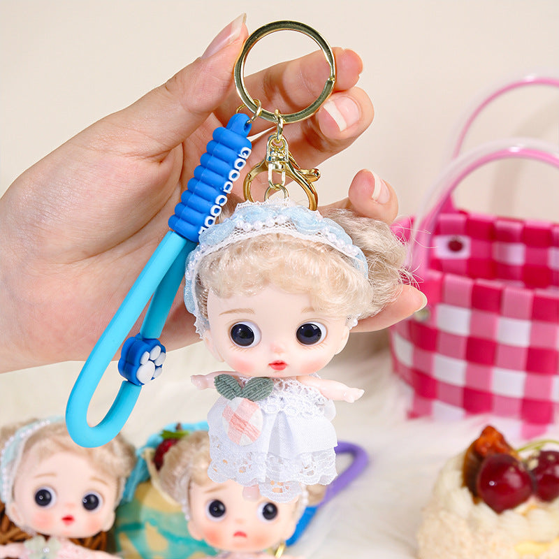 Yade Barbie doll 10 cm key chain bag pendant girl birthday gift doll trendy play doll batch