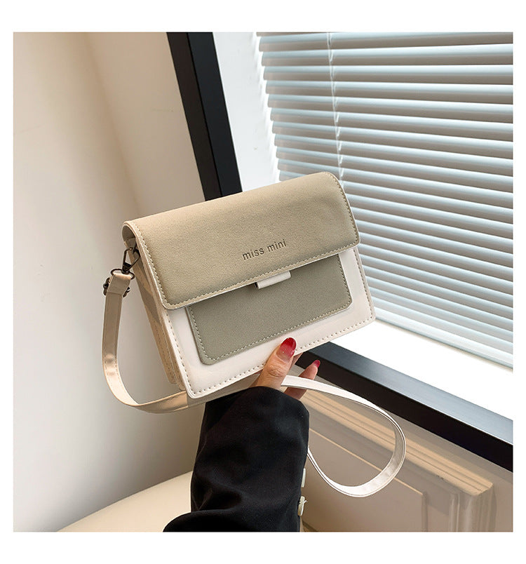 Retro fashion simple temperament small bag 2024 autumn and winter new all-match ins ladies crossbody small square bag female 