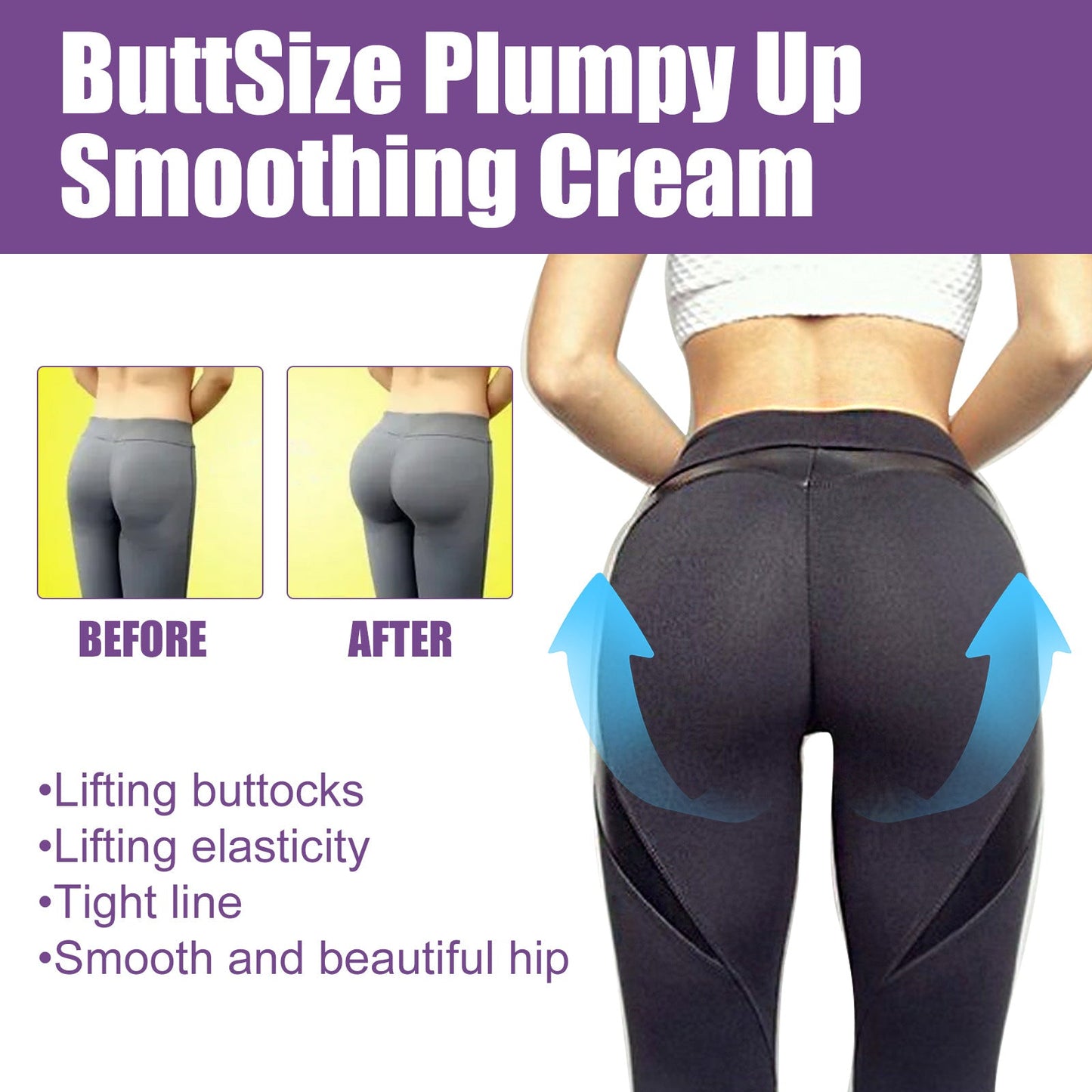 EELHOE Buttocks Plumping and Smoothing Cream Buttocks Softening Massage Firming Buttocks Shaping and Curve Highlighting Cream ក្រែមថែរក្សាគូទ 