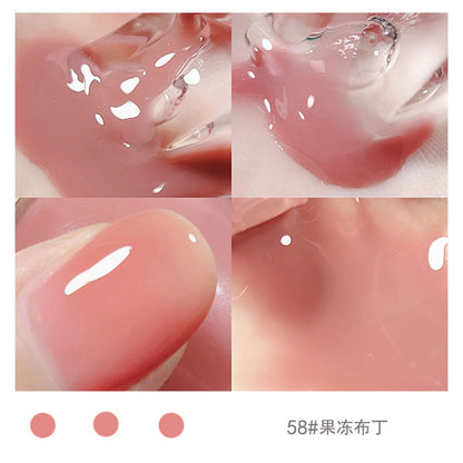 2023 European and American sealing layer does not fade nail color high gloss printing neutral manicure nail polish can be torn off without baking female