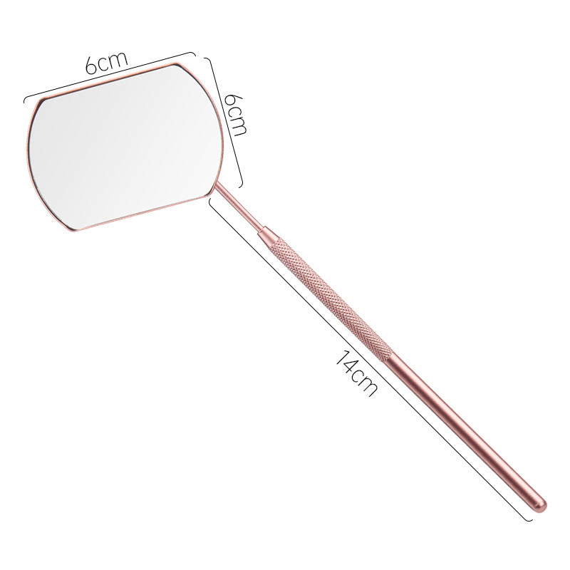 批发嫁接睫毛辅助工具 方形睫毛检查工具 不锈钢手持便携检查镜