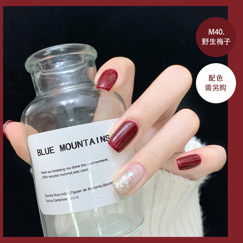 Water-based peelable nail polish, no baking, natural drying, quick drying, students' spring and summer white nude makeup, peelable nail polish 