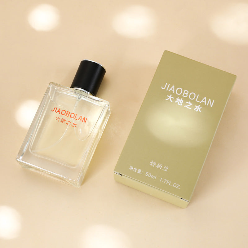 Jiaobailan Charming Men's Earth Perfume Long-lasting Woody Fragrance Eau de Toilette 50ml Net Red Factory Direct Supply