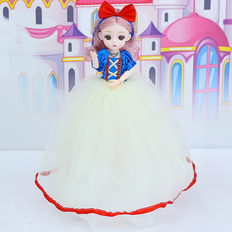 តុក្កតាតន្ត្រី Snow White 32cm ថ្មី Yad Barbie Doll Girls Birthday Gift Toy Children