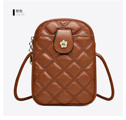 Cross-border diamond-shaped women's bag 2024 new mobile phone bag fashion trend mini shoulder bag messenger bag women wholesale 