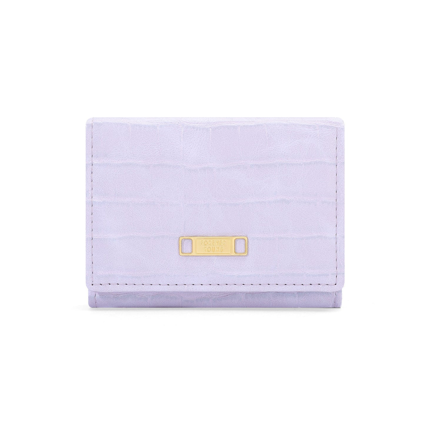 forever young new style women's wallet short pu three-fold simple stone pattern cross-border wholesale coin purse 