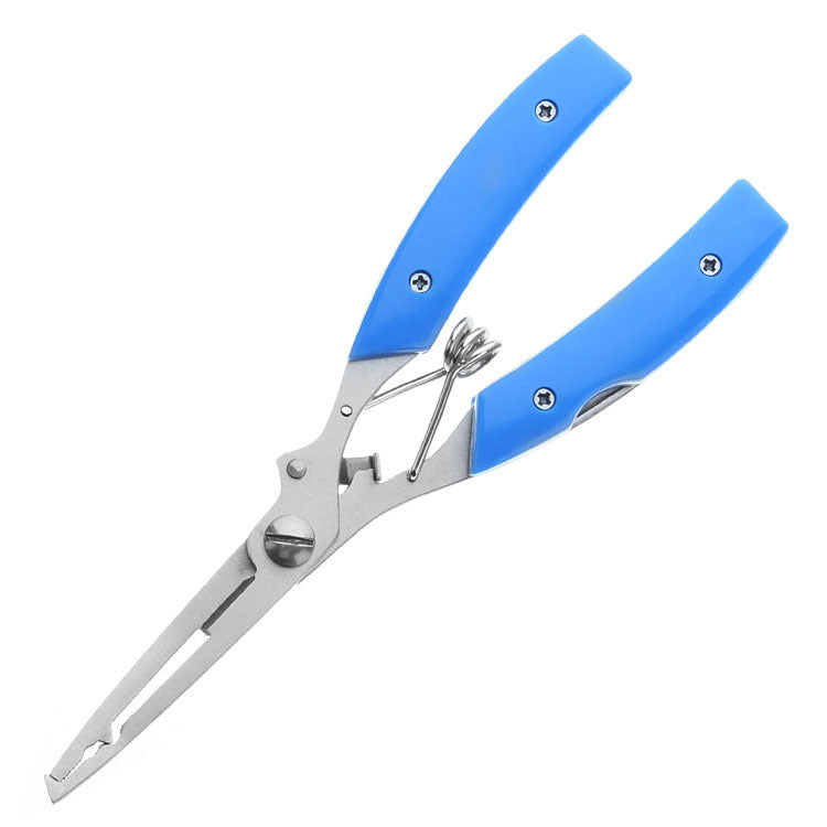 OPP bag three in one multifunctional curved lure pliers fishing pliers stainless steel fishing shears sea fishing gear