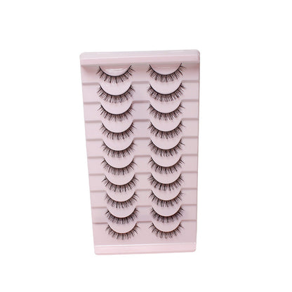 DINGSEN false eyelashes factory cross-border stable supply 10 pairs of DD holiday eyelashes Russian curling set