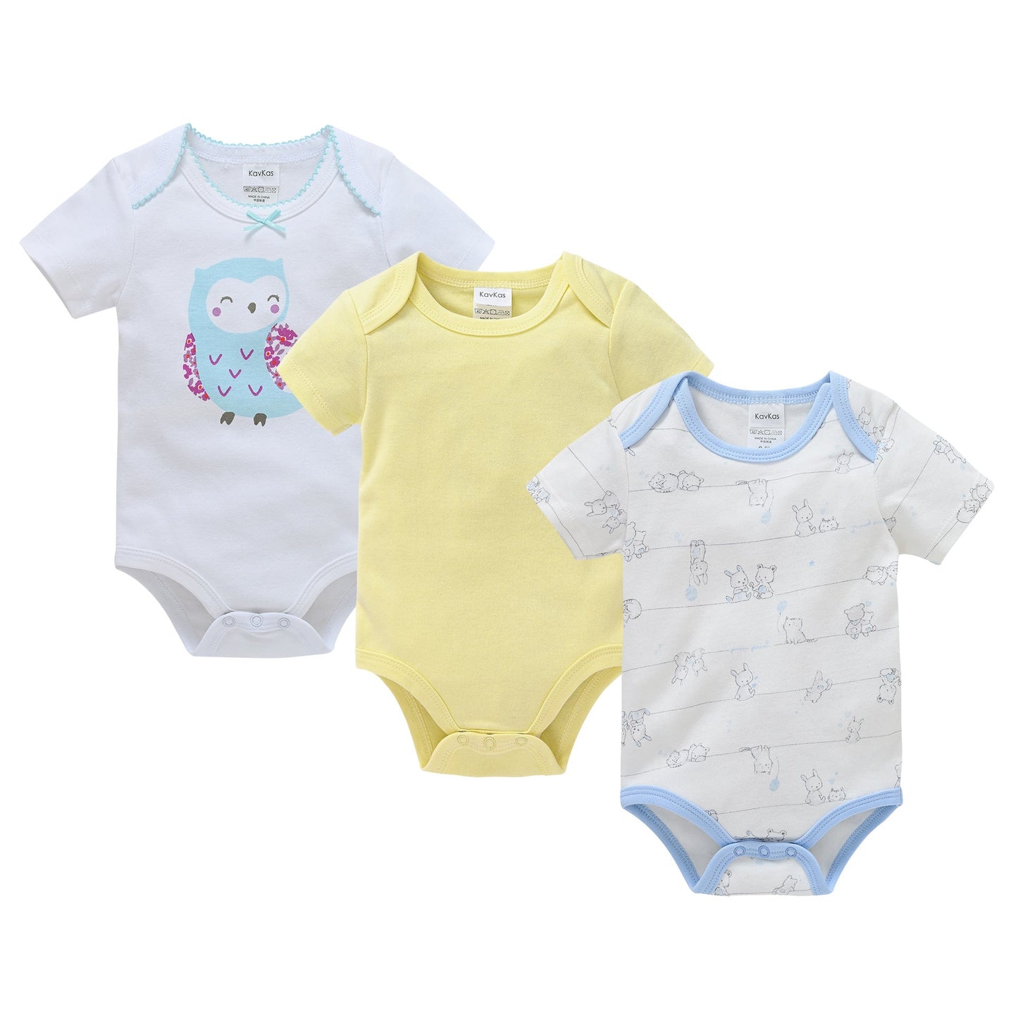 2024 new cotton baby clothes three-piece suit short-sleeved summer foreign trade children's clothing baby jumpsuit