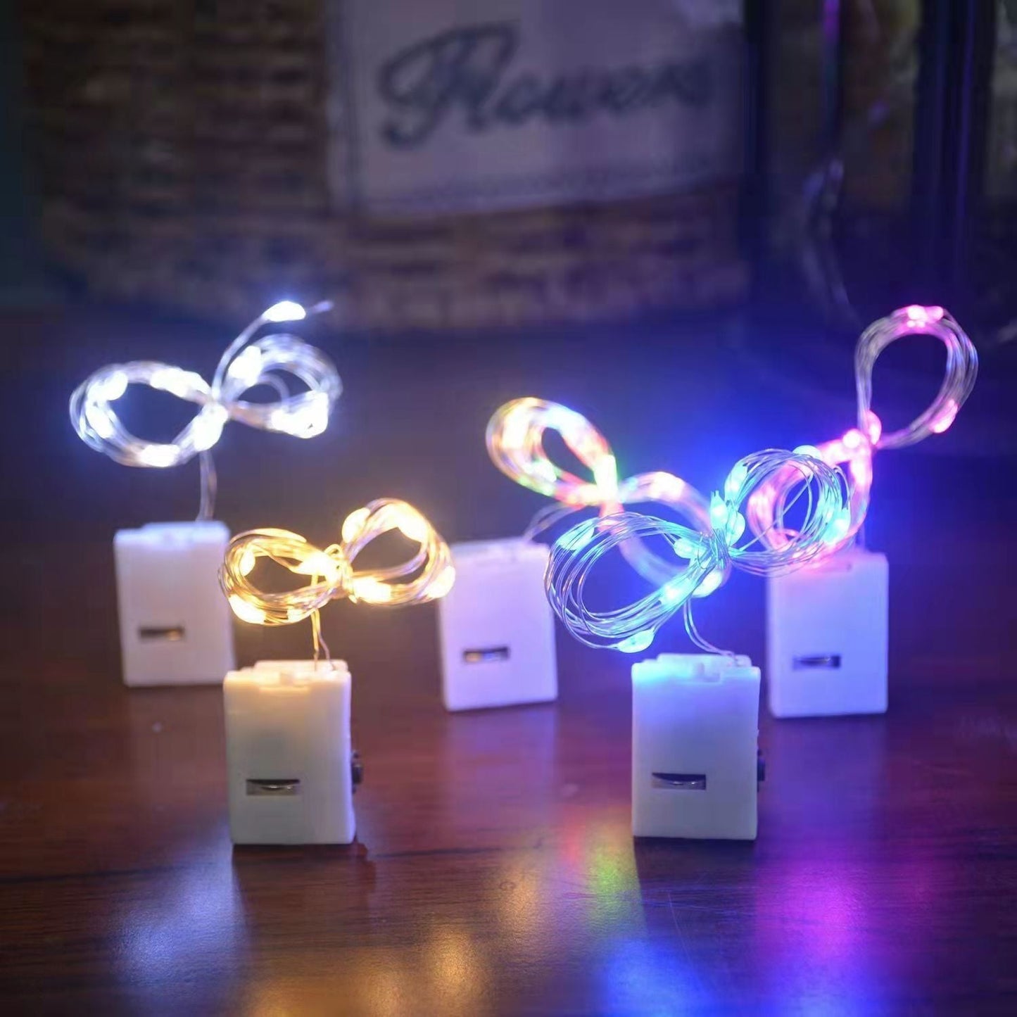 Light line LED flash garland light ear light line accessories three-speed adjustment high brightness constant brightness colorful light factory direct sales