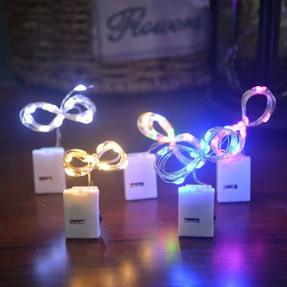 ខ្សែភ្លើង LED flash garland lamp ear light cord accessories 3 speed adjustment high brightness always bright colorful light factory លក់ផ្ទាល់