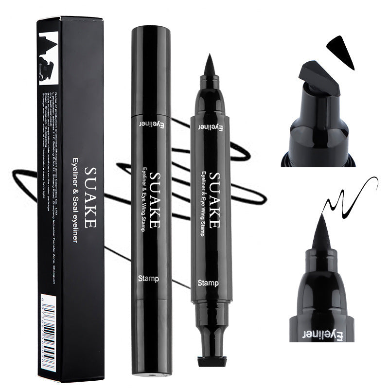 Suake Suanke double-headed stamp eyeliner lazy two-in-one wing stamp eyeliner liquid pen cross-border foreign trade