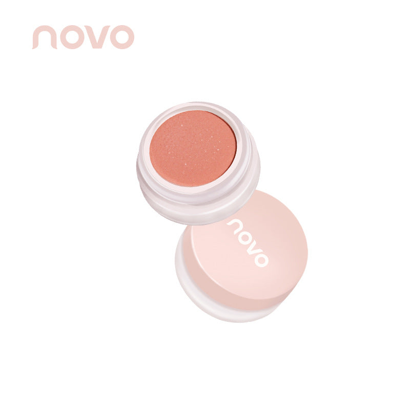 NOVO Blush Mud Cream No Makeup Supernatural Pure Desire Cute Blush Blue Purple Contouring Brightening Rouge Powder No Makeup Student Party