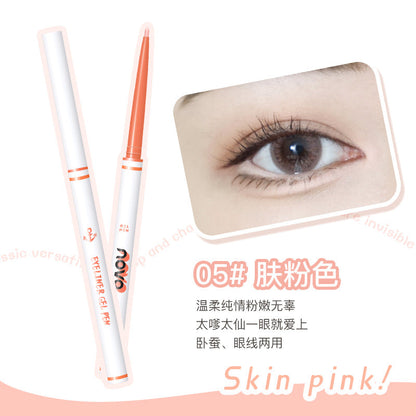 NOVO Color-Cooling Soft Eyeliner Gel Pencil is extremely fine and smooth to the touch. It can be applied naturally and not easily blurred. 