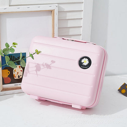 2024 New Retro Cosmetic Bag Large Capacity Washing Bag 16 Inch Multifunctional Compartment Storage Bag Portable Travel Case 