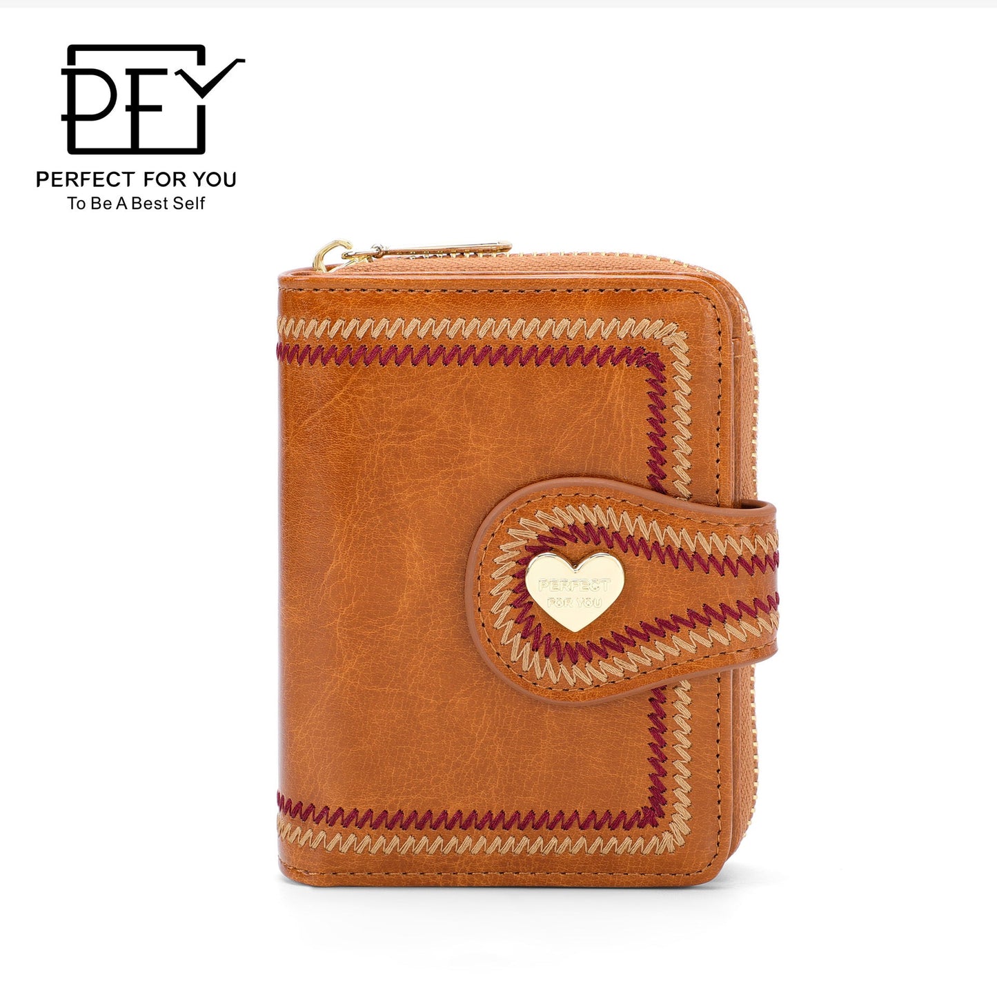 Perfect For You Women's Coin Purse Fashion Short Bi-fold Wallet Simple Ultra-thin Card Holder ins Wallet 