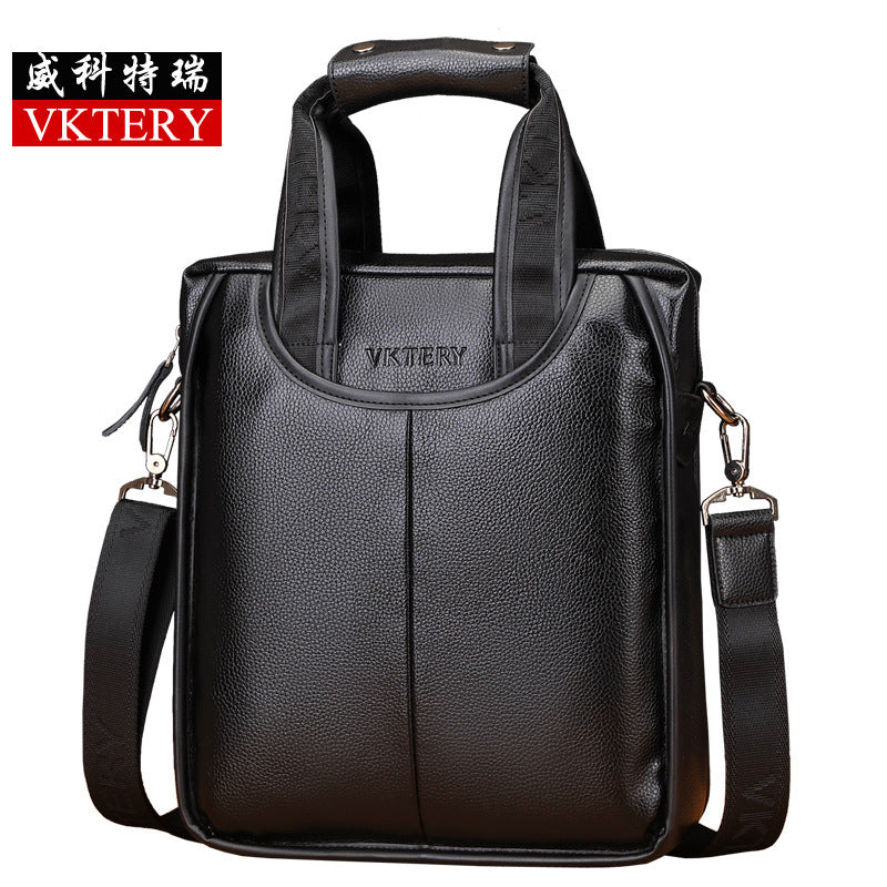 Vicoteri men's handbag men's bag shoulder bag messenger bag vertical handbag briefcase