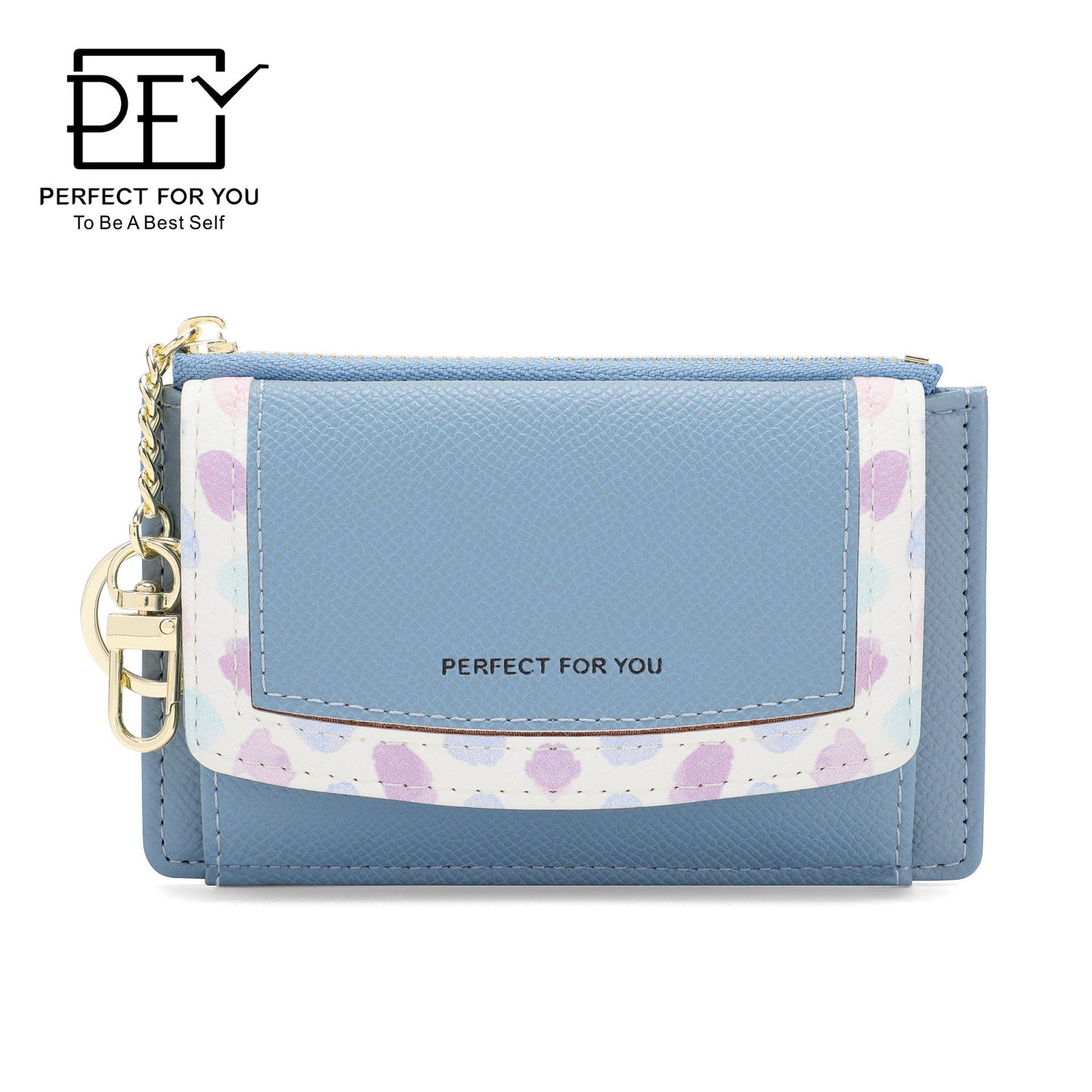 Perfect For You Cross-border Women's Wallet Short Multi-function Fashion Coin Purse Multi-card Slot PU Card Bag 