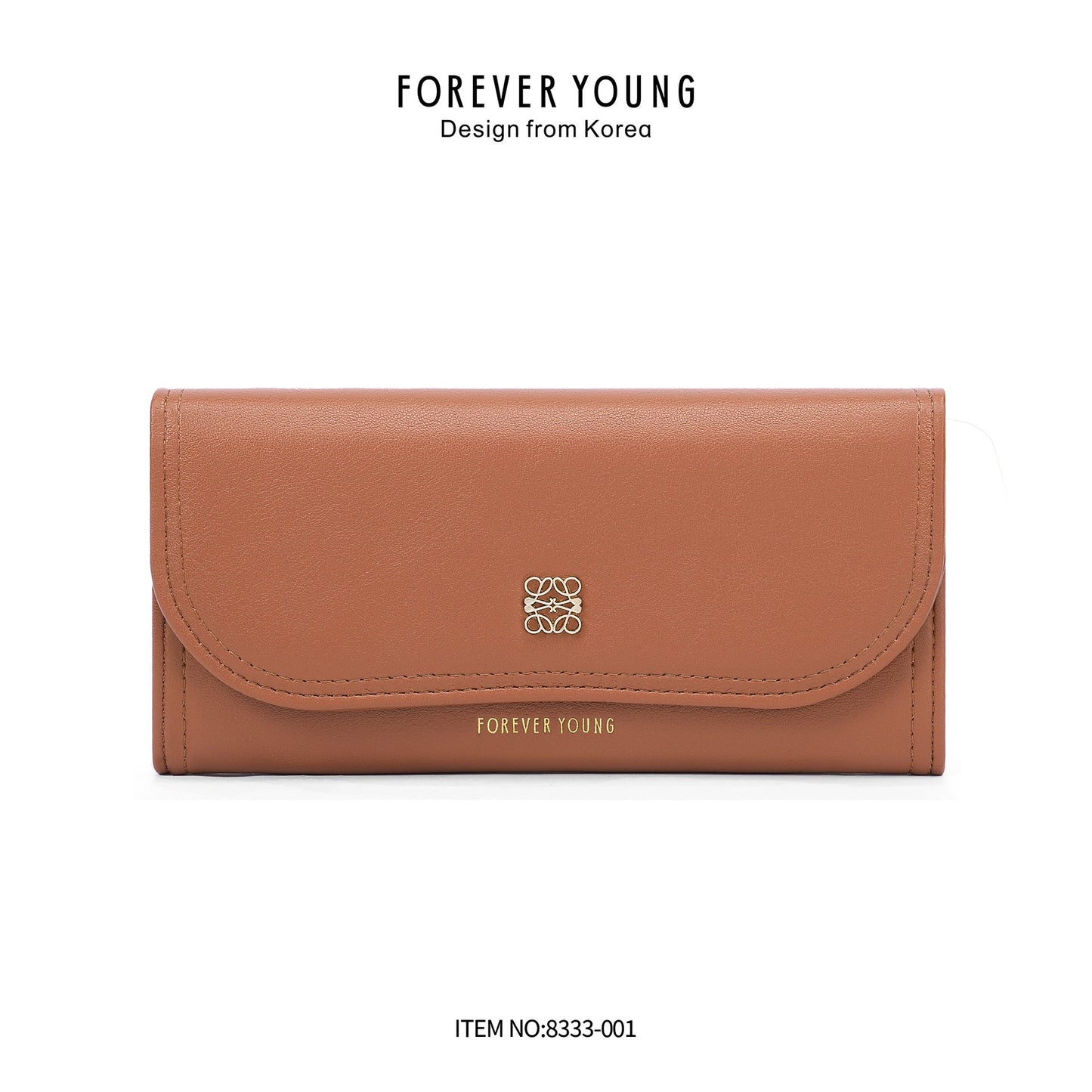 forever young Korean version large capacity PU new wallet ladies long mobile phone bag multi-card clutch bag 