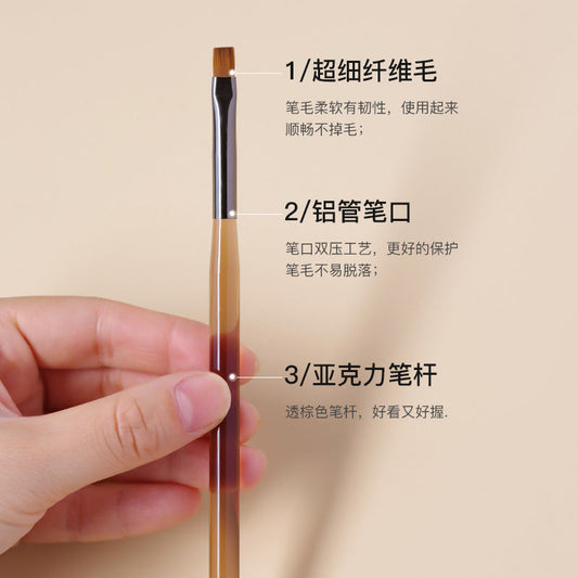 Japanese nail art pen brush sweeping pen construction pen semi-transparent rod phototherapy painting line pen gradient pen factory direct sales