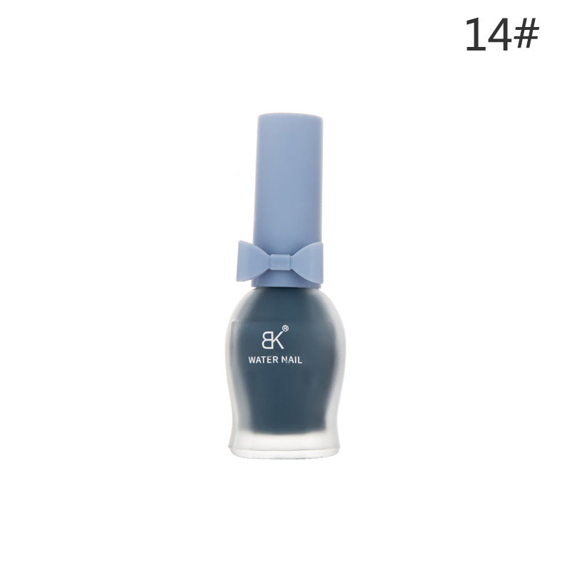 BK bow 30 colors matte matte whitening 7 days water-based nail polish no baking no odor can not be peeled wholesale