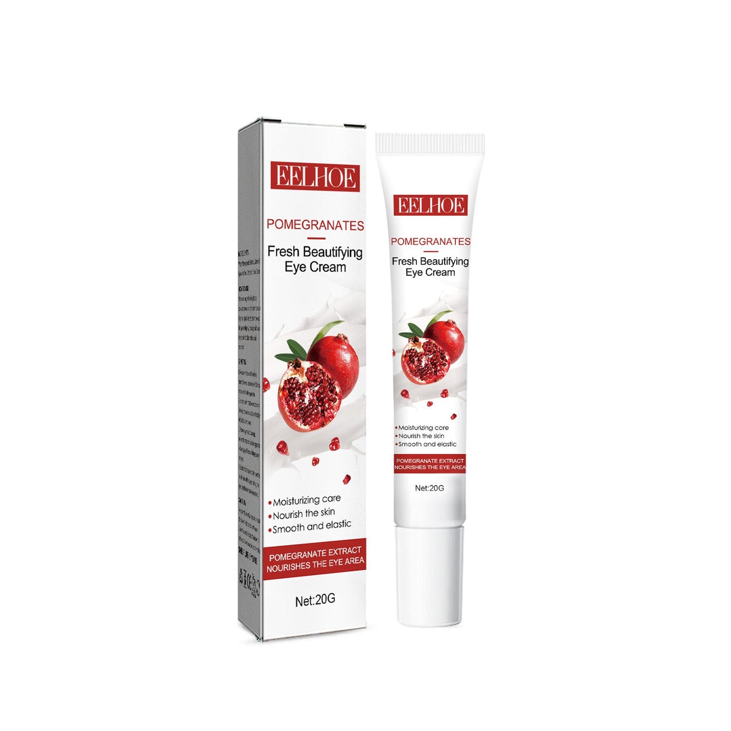 EELHOE Pomegranate Eye Cream Lightens Fine Lines and Crow's Feet Moisturizing Firming Eye Area Skin Care Eye Cream 