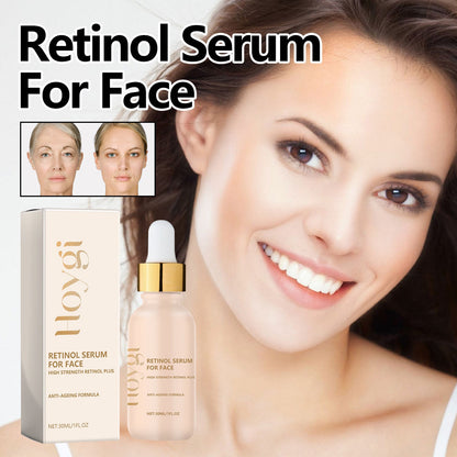 Hoygi Facial Retinol Serum ផ្តល់សំណើម និង បន្តឹងស្បែកមុខ បន្តឹងស្បែកមុខ បន្តឹងស្បែក ប្រឆាំងភាពជ្រីវជ្រួញ 