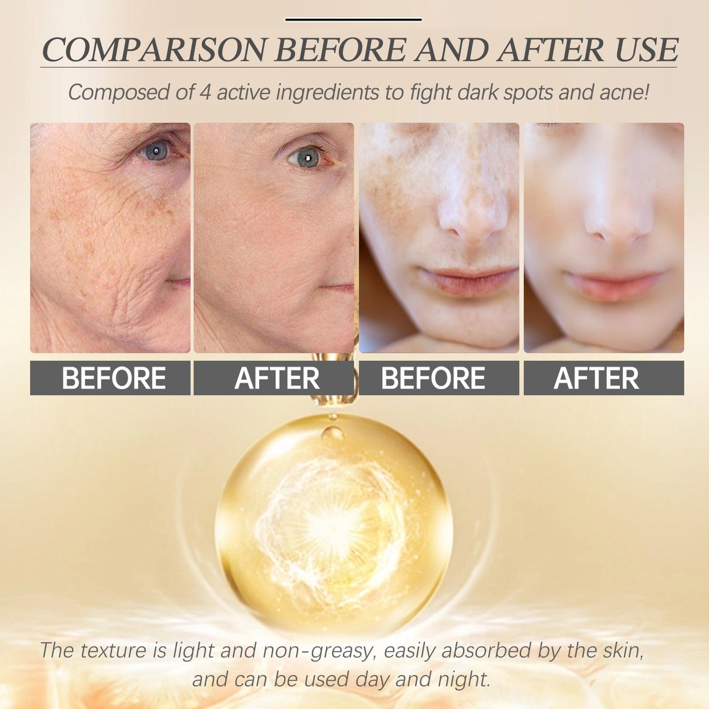 EELHOE Retinol Collagen Cream Lightens Fine Lines and Melanin Firms Skin Evens Out Skin Tone Moisturizing Cream 