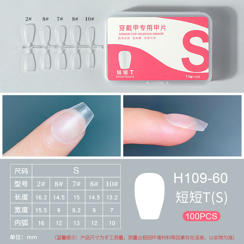 Manicure Wearable Nail Handmade Special Nail Patch Free of Engraving and Grinding Ultra-Thin Traceless Fake Nail Patch Manicure Manufacturer Wholesale