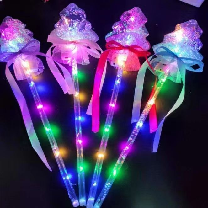 Fairy Wand Bobo Ball Magic Wand Love Ball Flash Gift Christmas Children's Glowing Toy Night Market Street លូបង្ហូរ