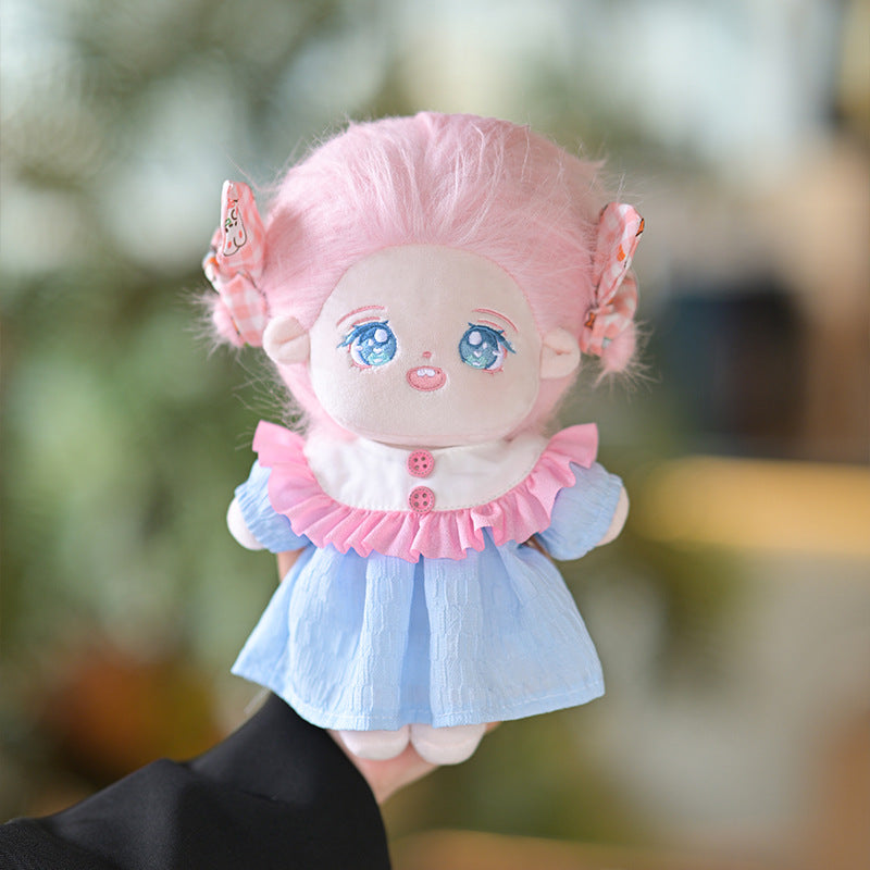 Qixi Festival gift genuine 20CM cotton doll clothes doll Yiwu toy dress up girl gift spot