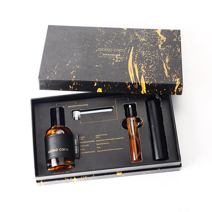 Internet celebrity hot-selling women's perfume set long-lasting light fragrance fresh affordable men's Vietnamese perfume gift box cross-border wholesale 