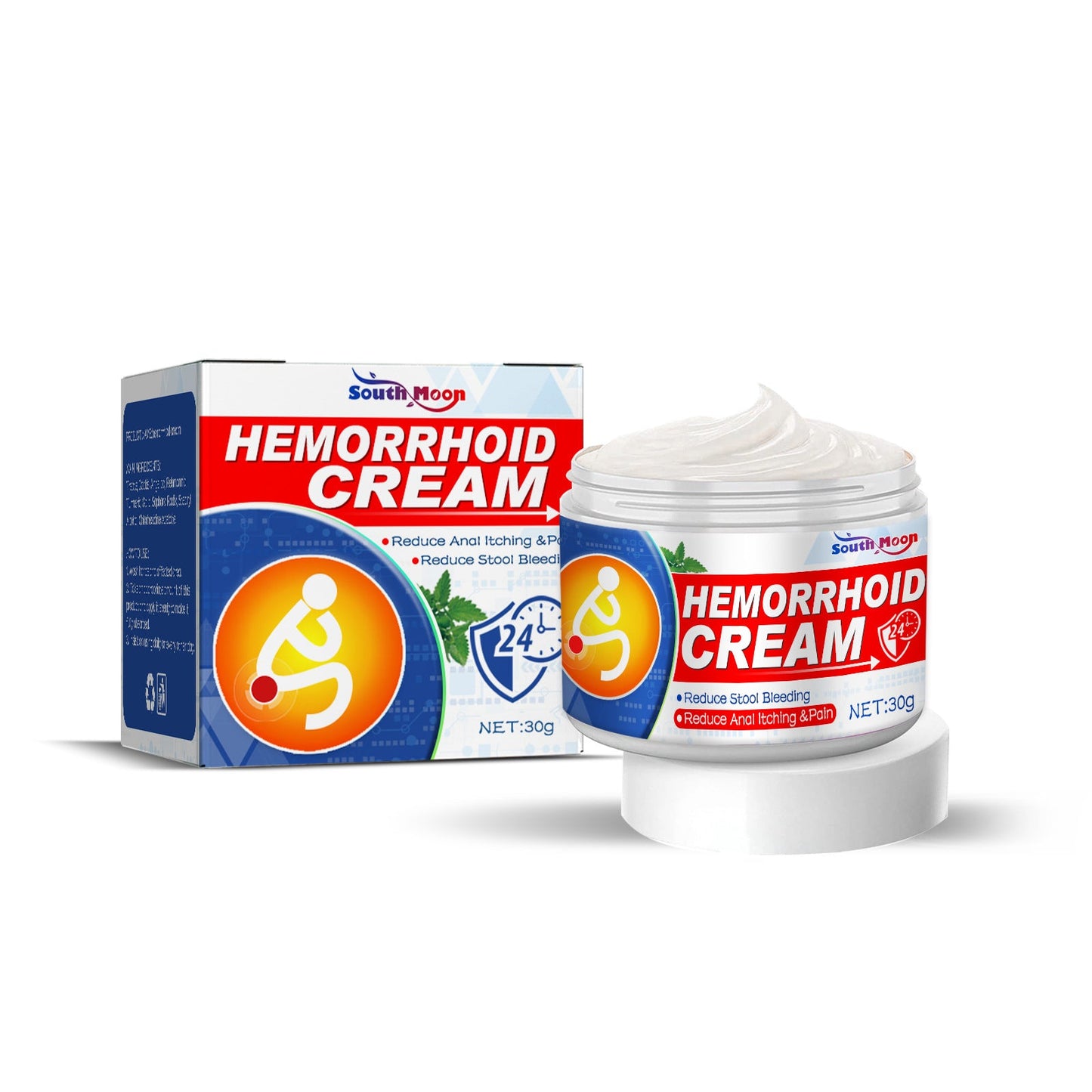 South Moon Hemorrhoids Breaking Cream បំបាត់ដុំសាច់ បំបែកឬសដូងបាត បំបាត់ការហើម និងដំ និងលាយក្រែមថែរក្សារន្ធគូថខាងក្នុង និងខាងក្រៅ 