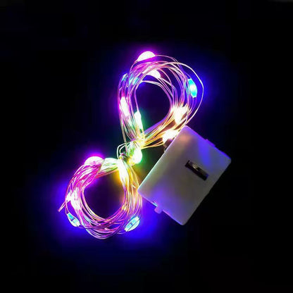 ខ្សែភ្លើង LED flash garland lamp ear light cord accessories 3 speed adjustment high brightness always bright colorful light factory លក់ផ្ទាល់