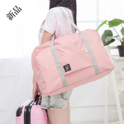 Korean second generation folding bag travel airplane bag large capacity moving packing bag portable hand-held travel bag wholesale 