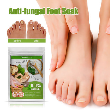 West&amp;Month Ginger Foot Bath Tablets for Onychomycosis Repair, Polishing and Deodorizing Foot Care Foot Bath Tablets 