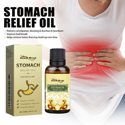 South Moon Stomach Soothing Oil Clears Stool Abdominal Massage Care Oil Relieves Stomach Discomfort Firming Slimming Oil 