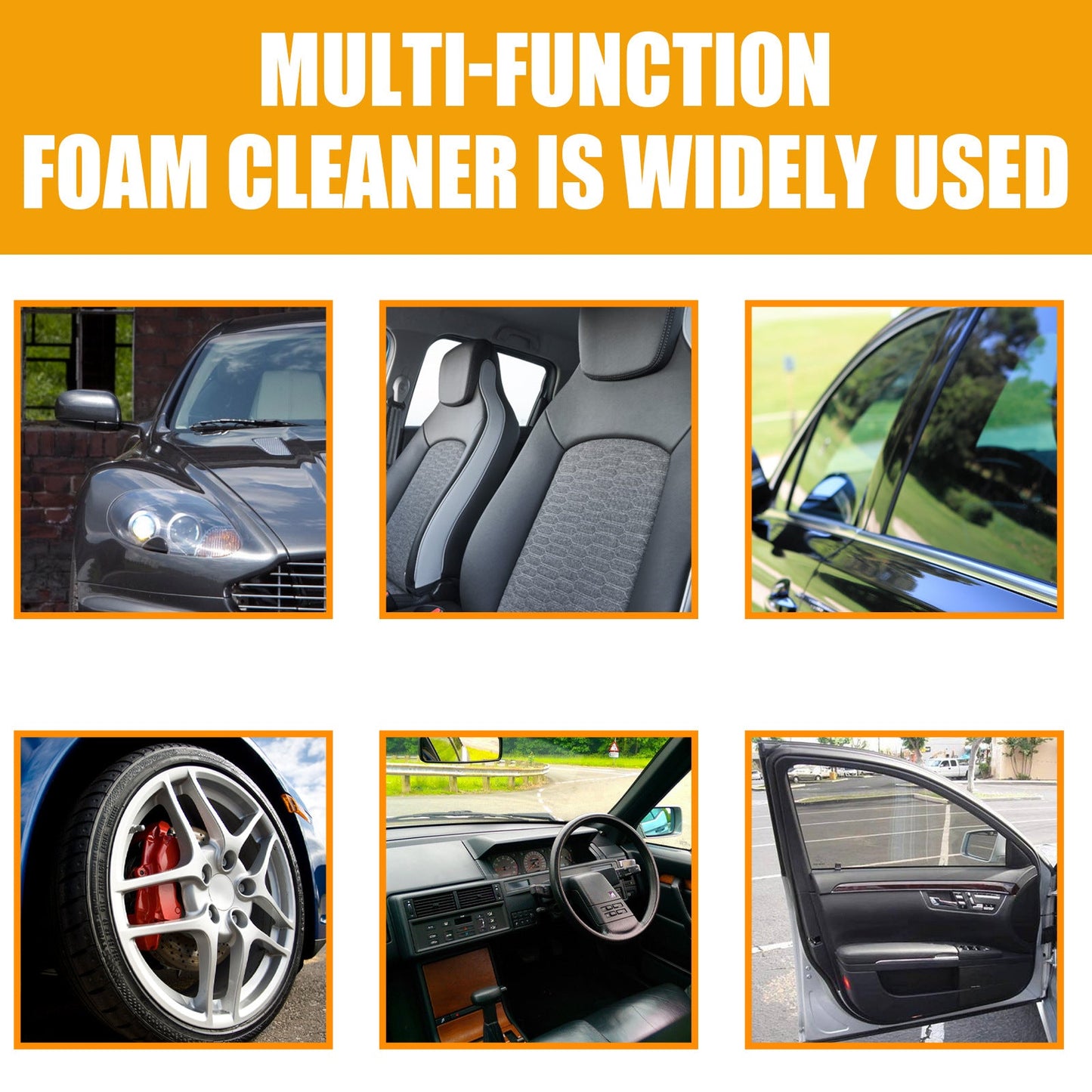 EELHOE ពហុមុខងារ Foam Cleaner Seat Cleaning Car Interior Decontamination Foam Cleaner 