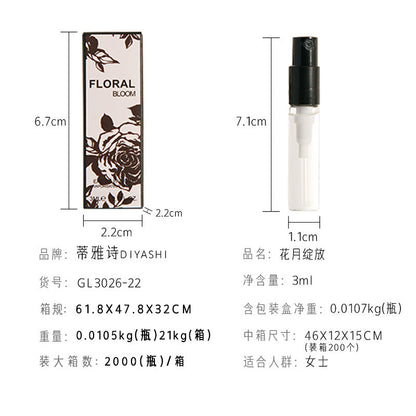 Internet celebrity fragrance 3ml trial pack perfume women's perfume Q version test tube perfume sample wholesale cheap substitute big brand perfume 